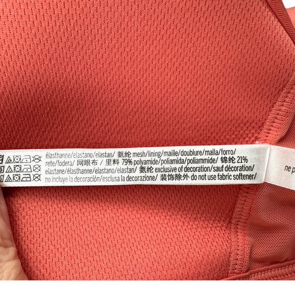 Victoria Sport Orange Racerback Adjustable Sports Bra Elastic Band Womens Medium - Picture 7 of 7